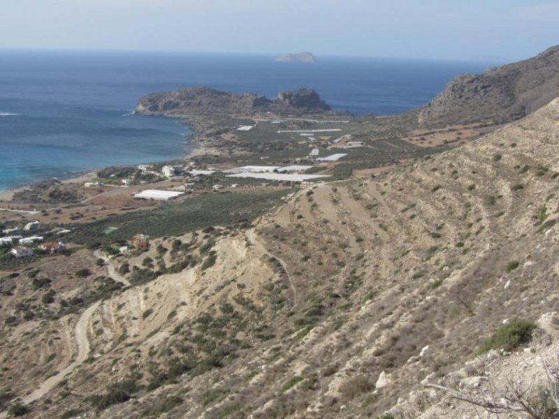 Phalasarna Kreta, Phalasarna: Fantastisches Grundstück mit Meerblick zu verkaufen Grundstück kaufen